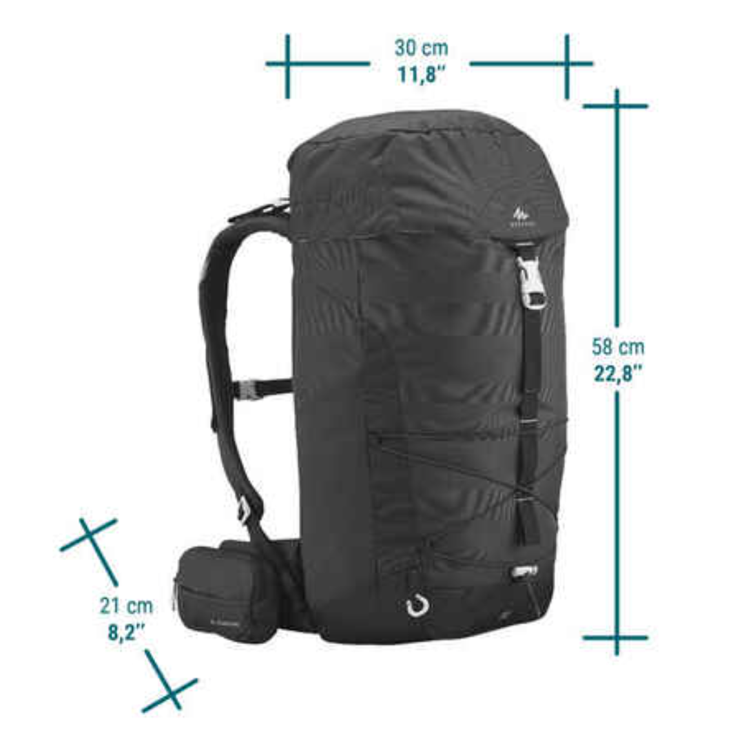 30l top hiking backpack