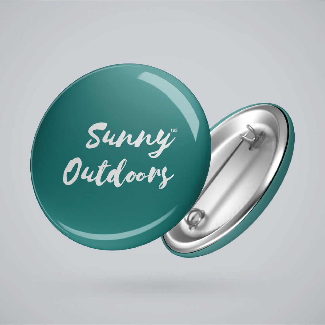 Sunny outdoors button badge