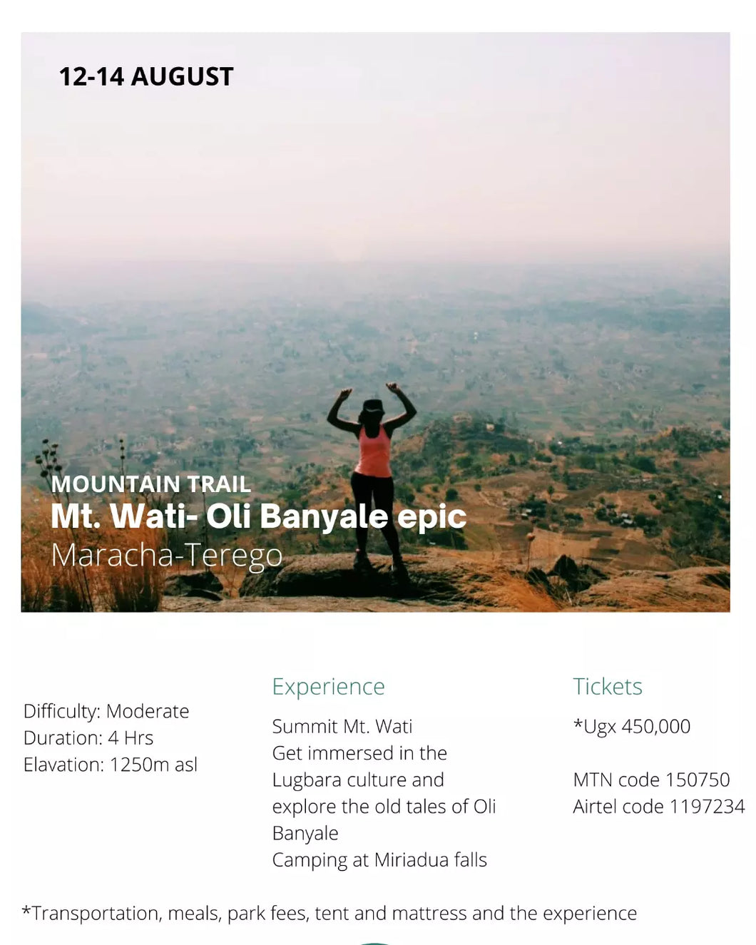 Mt.Wati- Oli Banyale epic ticket