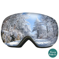 Summit Glasses TPU Anti-fog Magnetic UV400 Lens Skiing Glasses Goggles Sunglasses