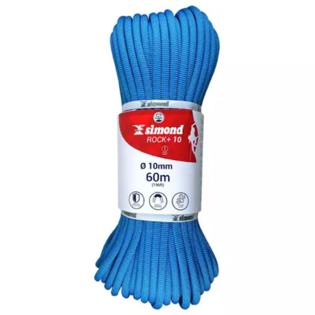 Climbing Rope 10 Mm X 60 M - Rock+ Blue