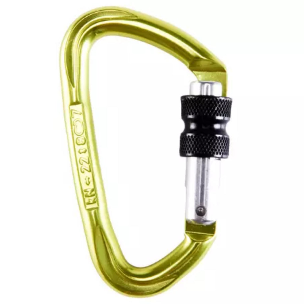 Screwgate Karabiner - Rocky Yellow