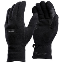 Load image into Gallery viewer, Adult mountain trekking recycled fleece gloves trek 100
