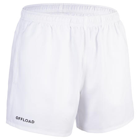 Adult rugby shorts with pockets r100