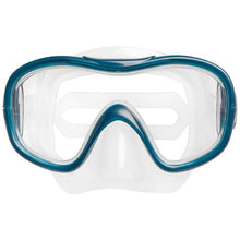 Load image into Gallery viewer, Adult’s diving snorkelling fins mask and snorkel kit snk 500 - blue
