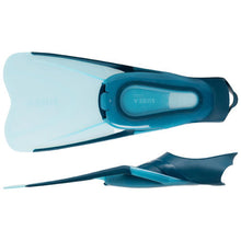 Load image into Gallery viewer, Adult’s diving snorkelling fins mask and snorkel kit snk 500 - blue
