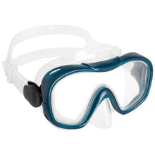 Load image into Gallery viewer, Adult’s diving snorkelling fins mask and snorkel kit snk 500 - blue - Sunny Outdoors
