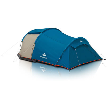 Camping tent with poles arpenaz person bedroom