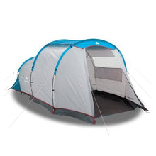 Load image into Gallery viewer, Camping tent with poles - arpenaz 4.1 - 4 person - 1 bedroom
