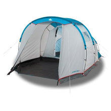 Load image into Gallery viewer, Camping tent with poles - arpenaz 4.1 - 4 person - 1 bedroom
