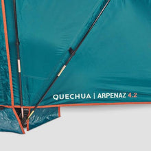 Load image into Gallery viewer, Camping tent with poles arpenaz 4.2 4 people 2 bedrooms - Sunny Outdoors
