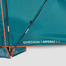 Load image into Gallery viewer, Camping tent with poles arpenaz 4.2 4 people 2 bedrooms
