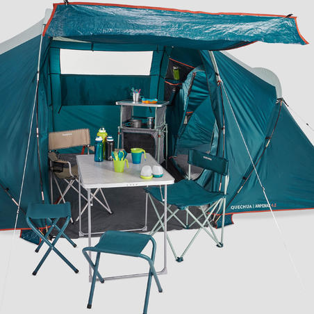 Camping tent with poles arpenaz people bedrooms – Sunny