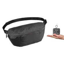 Load image into Gallery viewer, Compact 2 litre trekking travel bum bag travel 100 - black - Sunny Outdoors
