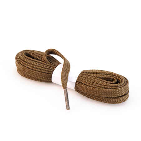 Flat hiking boot laces - brown