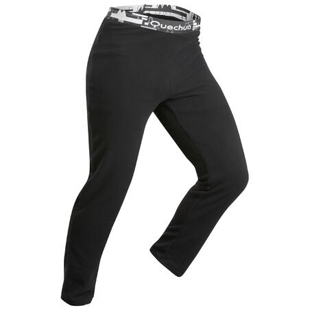 Men's fleece tights - black