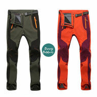 Mens hiking pants with fleece, waterproof, windproof outdoor pants for hiking, fishing, camping, hunting - Sunny Outdoors