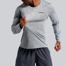 Load image into Gallery viewer, Mens Long-Sleeved Hiking Tshirt Quick-Dry Breathable Polyester longsleeved Tshirt for Active Outdoor Sports - Sunny Outdoors
