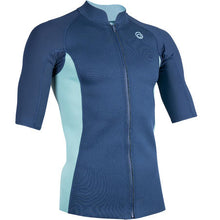 Load image into Gallery viewer, Men's short-sleeve neoprene top 500 - navy - Sunny Outdoors
