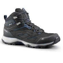 Load image into Gallery viewer, Men's waterproof mountain walking shoes - mh100 mid - black - Sunny Outdoors
