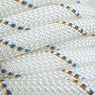 Semi-Static Rope 10.5 Mm X 10 M - Stat 10.5 White - Sunny Outdoors