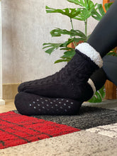 Load image into Gallery viewer, Warm Fleece Socks Mens Womens Knitted Cozy Fleece-Lined Socks With Grippers For Cold Nights Winter Nights - Sunny Outdoors
