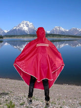 Load image into Gallery viewer, Waterproof Rain Poncho, Lightweight Hiking Rain Jacket, Reusable Rain Coat for Hiking, Trekking or Cycling - Sunny Outdoors
