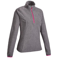 Women's outdoor walking fleece mh100 grey