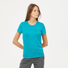 Load image into Gallery viewer, Women's short-sleeved walking t-shirt-Turquoise - Sunny Outdoors
