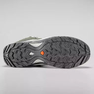 Women’s Waterproof Mountain Walking Boots - MH100 Mid -Khaki - Sunny Outdoors