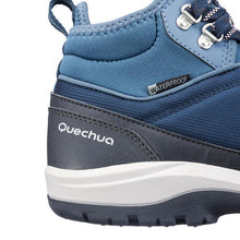 Load image into Gallery viewer, Women's waterproof walking boots - nh150 mid - blue - Sunny Outdoors
