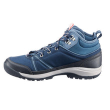 Load image into Gallery viewer, Women's waterproof walking boots - nh150 mid - blue - Sunny Outdoors
